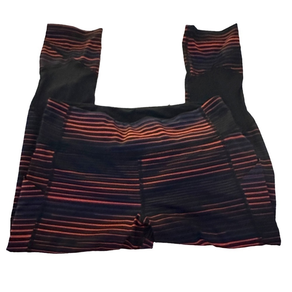 Lululemon Pace Rival Crop Twisted Dune Alarming Black size 6 - Picture 3 of 8
